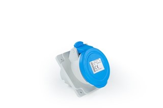 Plastic2+Neutral Angled Type Socket 16A CEE Norm